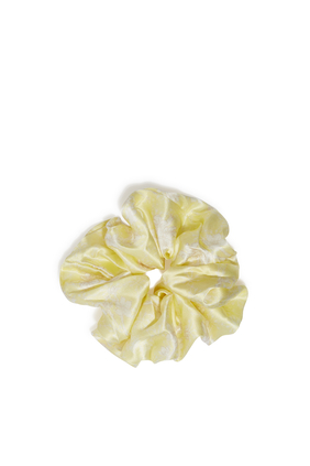 Golden Blossom Silk Scrunchie